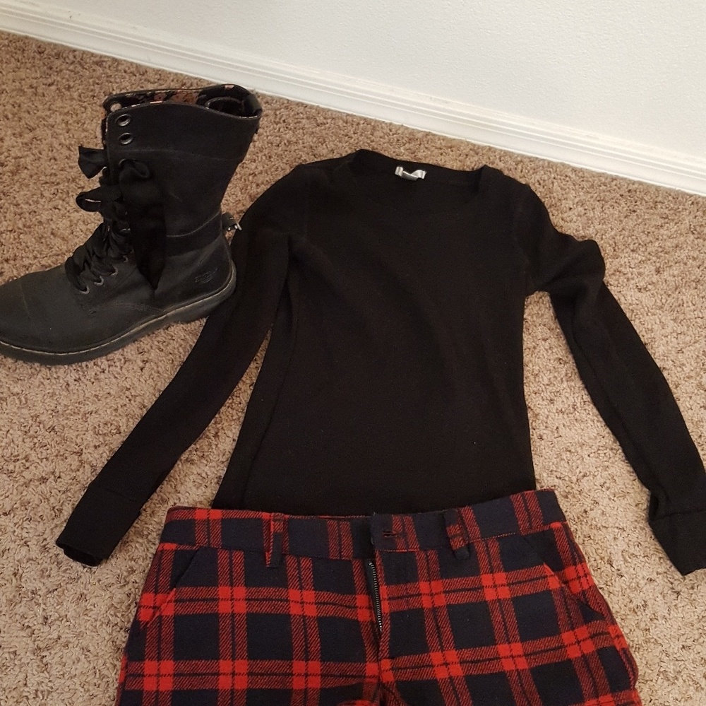 Wool blend shorts